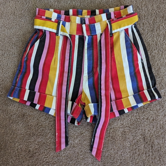 Colorful striped Express shorts - Picture 5 of 7